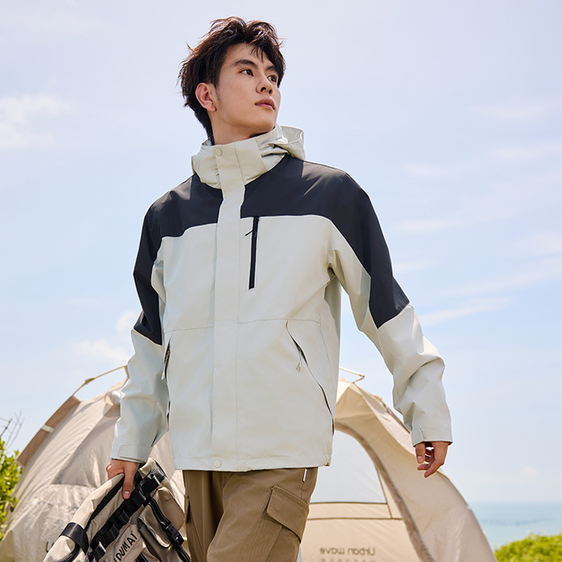 2025 신상 트리플루트 바람막이 재킷 스타일 아우터 남녀 벨벳 속탱크 야상 방수 커플