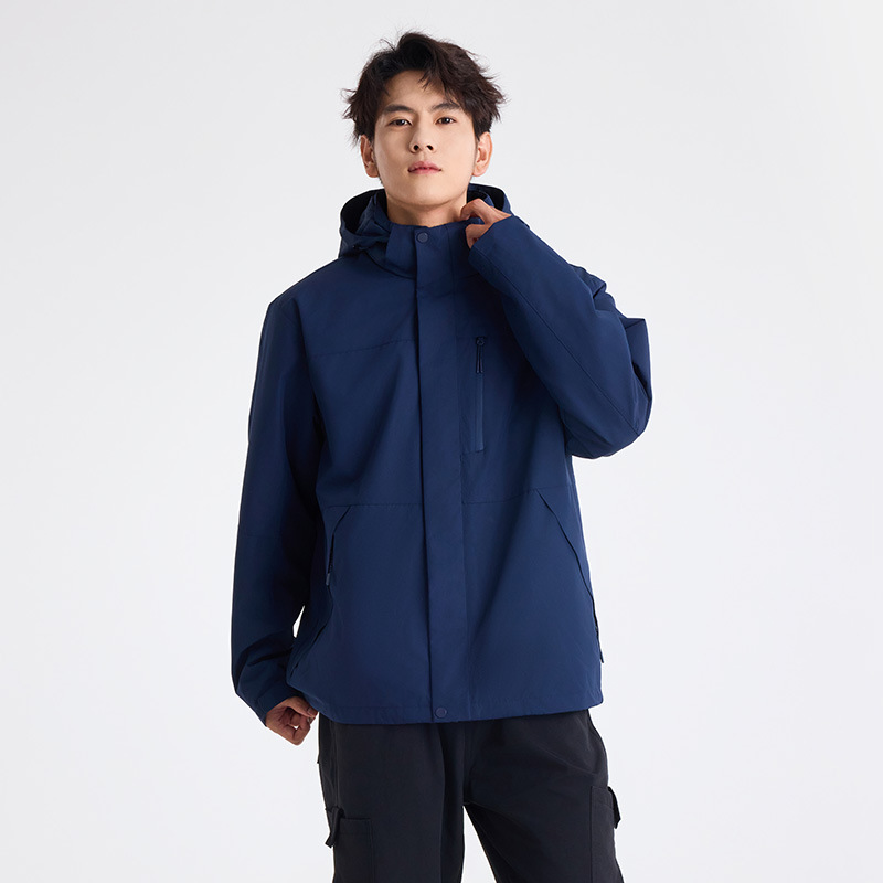 2025 신상 트리플루트 바람막이 재킷 스타일 아우터 남녀 벨벳 속탱크 야상 방수 커플