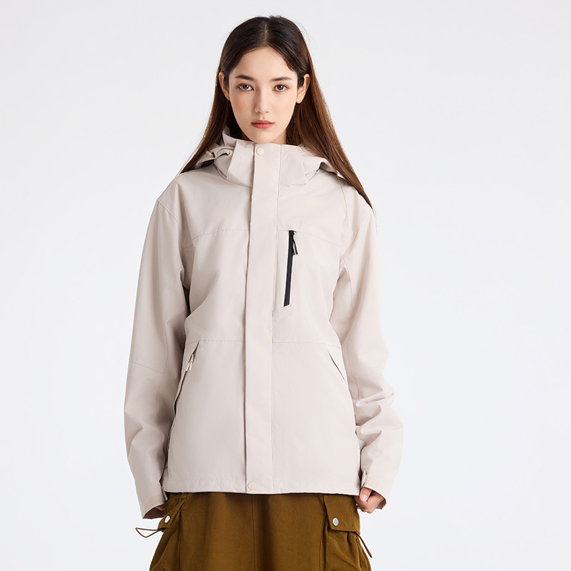 2025 신상 트리플루트 바람막이 재킷 스타일 아우터 남녀 벨벳 속탱크 야상 방수 커플