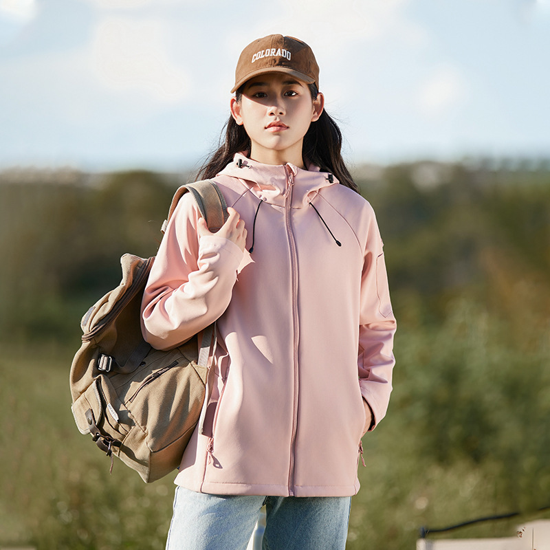 신상 소프트 케이싱 기모 방풍 방수 아우터 바람막이 탑 커플용 후드 재킷 점퍼 남자