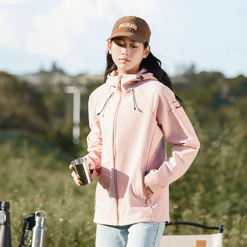 신상 소프트 케이싱 기모 방풍 방수 아우터 바람막이 탑 커플용 후드 재킷 점퍼 남자