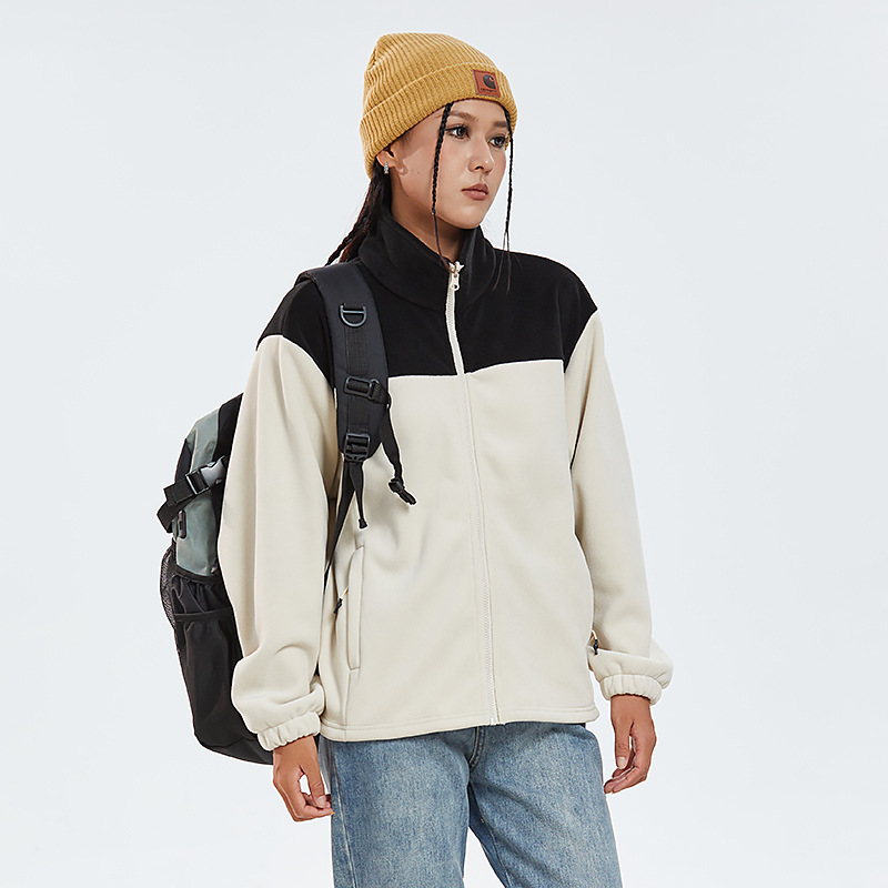 신상 겨울 방한 보온 폴라로이드 남녀 공용 펠트 홑옷 겨울 야상 보온 아우터입니다