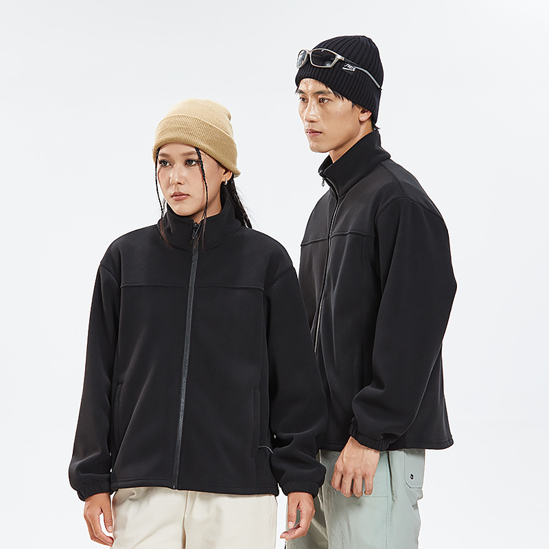 신상 겨울 방한 보온 폴라로이드 남녀 공용 펠트 홑옷 겨울 야상 보온 아우터입니다