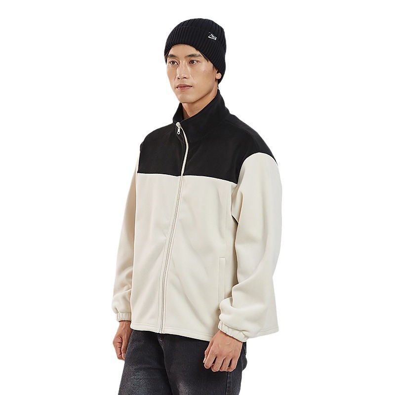 신상 겨울 방한 보온 폴라로이드 남녀 공용 펠트 홑옷 겨울 야상 보온 아우터입니다