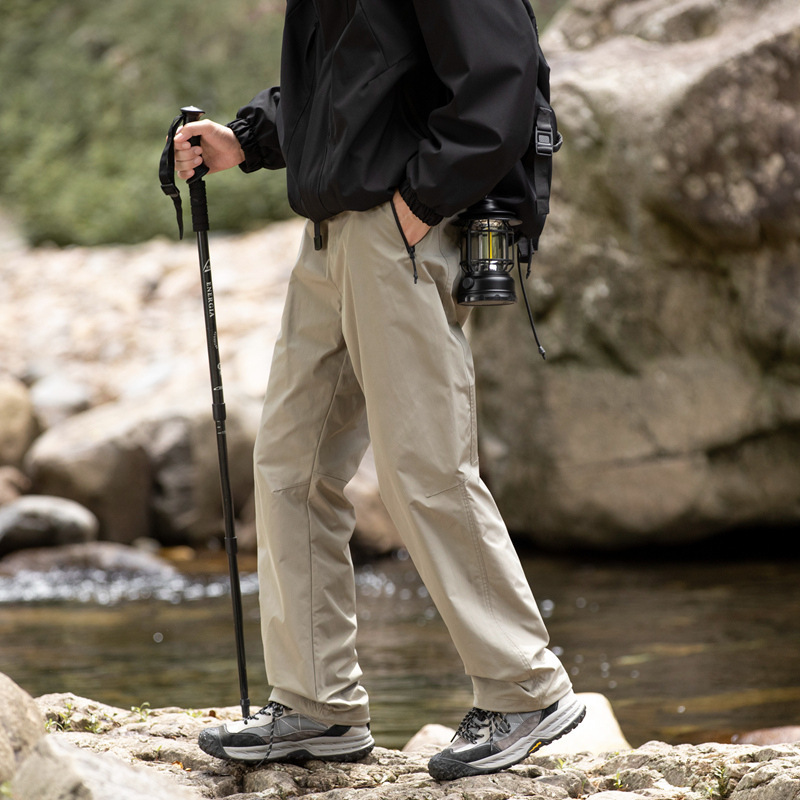 아웃도어 작업복 바지 남성용 속건 낙하산병 바지 방수 봄가을 바지 남성용 일자핏 등산 캐주얼 바지
