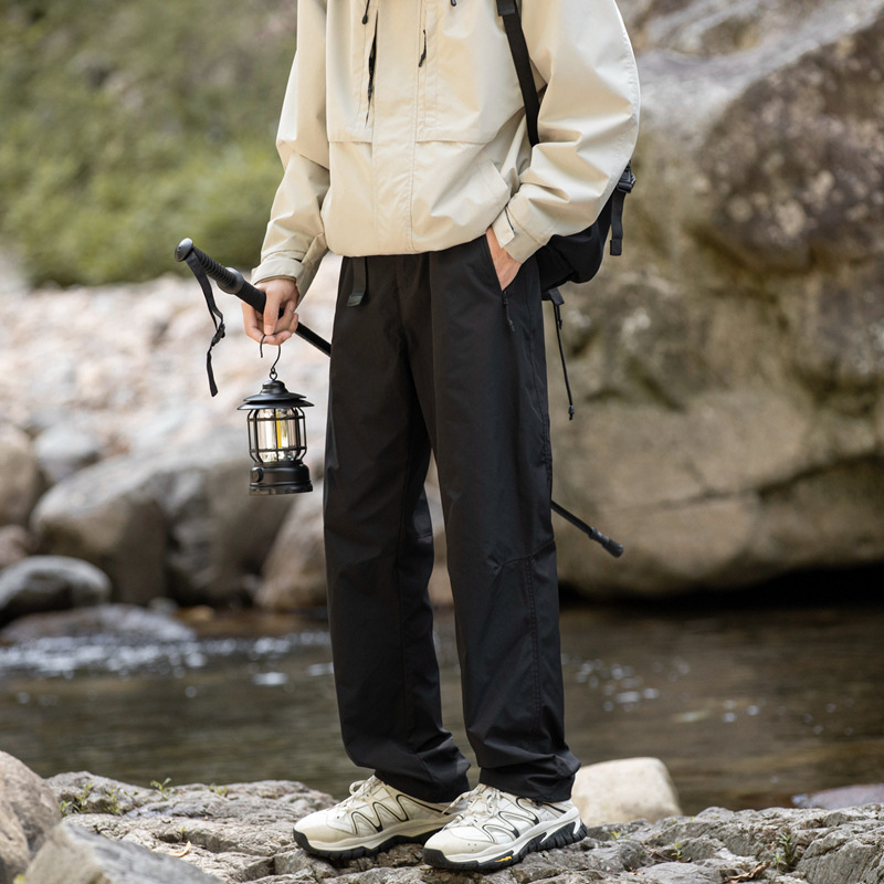 아웃도어 작업복 바지 남성용 속건 낙하산병 바지 방수 봄가을 바지 남성용 일자핏 등산 캐주얼 바지