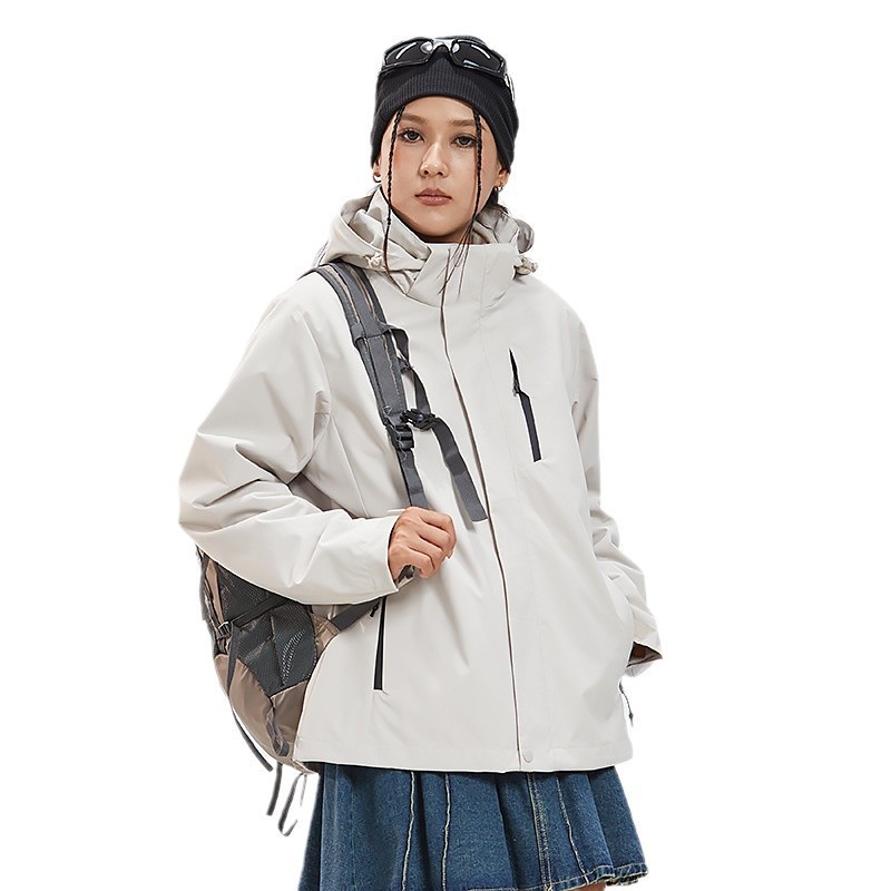 업 된 바람막이 여성용 삼총사 바람막이 남성용 듀폰 삼 방수 야상 트레킹 아우터입니다