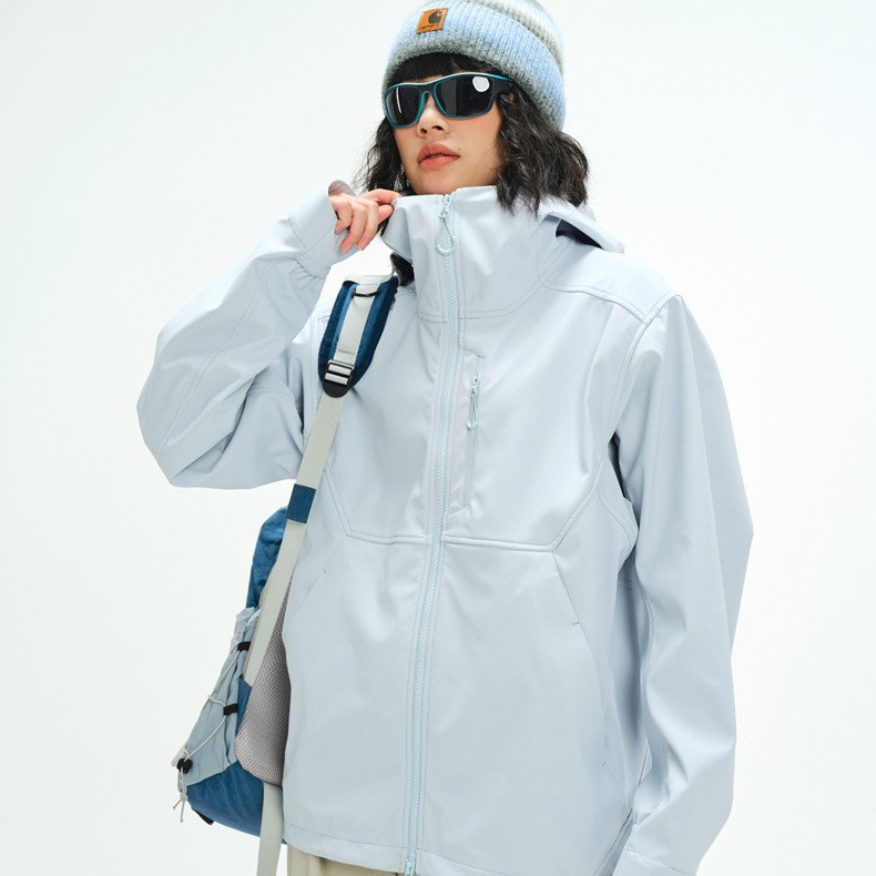 소프트 커버 남녀 3 방 바람막이 아웃도어 트레킹 살수 방풍 후드 코트 등산복