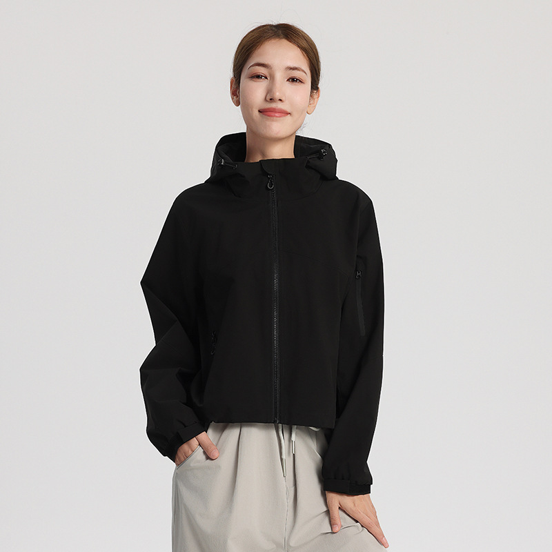 봄가을 여성 야상 싱글 트렌치코트여성 레포츠 캐주얼 쇼트 트렌치코트 방풍 방수 등산복