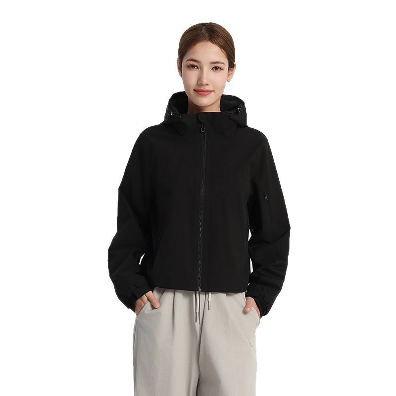 봄가을 여성 야상 싱글 트렌치코트여성 레포츠 캐주얼 쇼트 트렌치코트 방풍 방수 등산복