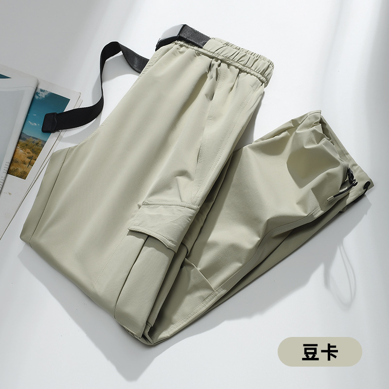 커플용 아웃도어 바람막이 팬츠봄 가을 남성 신상품 영 슬랙스 워크팬츠바람막이 어디에나 잘 어울리는 캐주얼 팬츠입니다