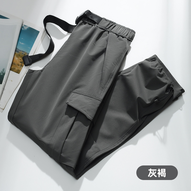 커플용 아웃도어 바람막이 팬츠봄 가을 남성 신상품 영 슬랙스 워크팬츠바람막이 어디에나 잘 어울리는 캐주얼 팬츠입니다