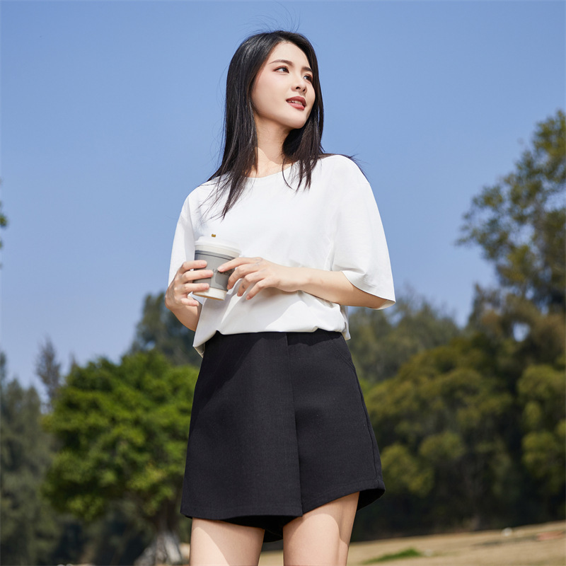 데상트 코튼 아이스 티 남녀 속건 티 라운드 반팔 루즈핏 반팔 티