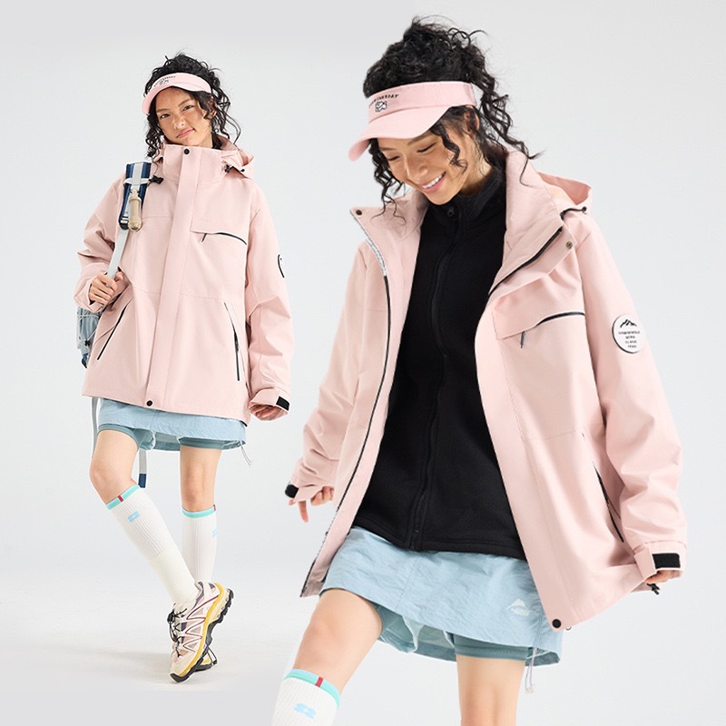 바람막이 재킷은 여성 등산복 아웃도어 등산복 폴라리스 안감 방풍 방수 3 합일 아우터 남성 맞춤 제작