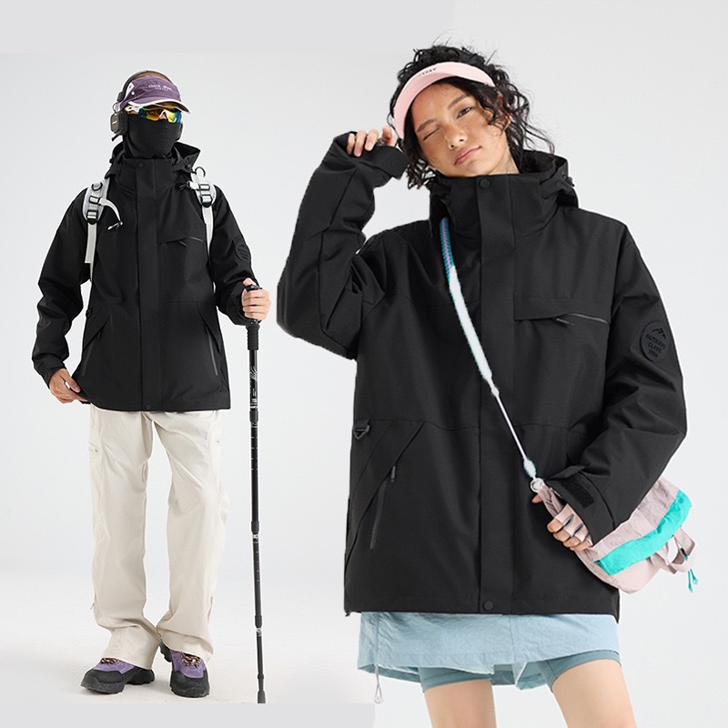 바람막이 재킷은 여성 등산복 아웃도어 등산복 폴라리스 안감 방풍 방수 3 합일 아우터 남성 맞춤 제작