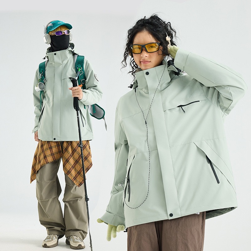 바람막이 재킷은 여성 등산복 아웃도어 등산복 폴라리스 안감 방풍 방수 3 합일 아우터 남성 맞춤 제작