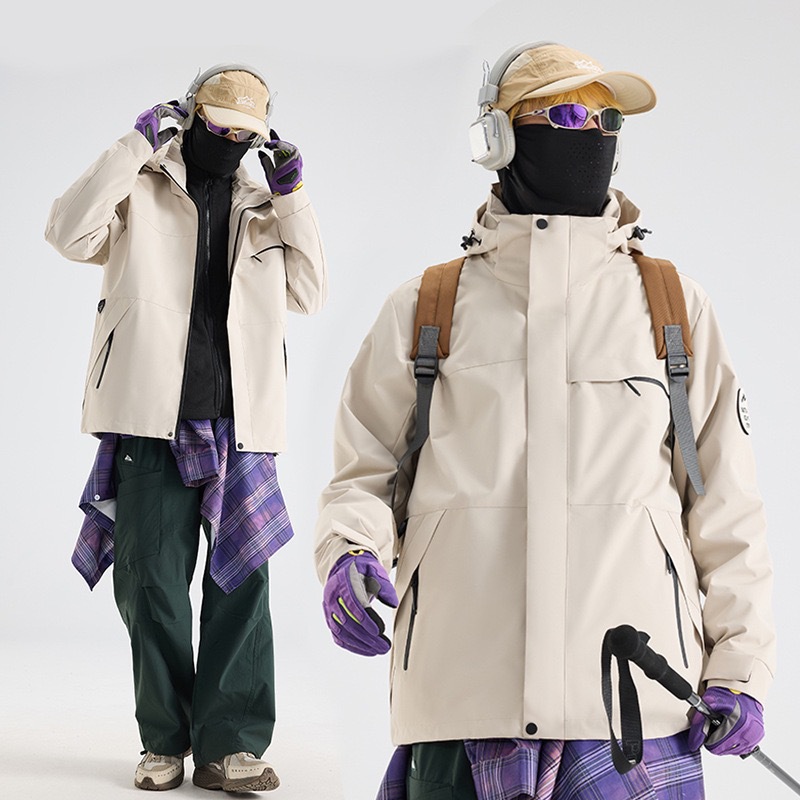 바람막이 재킷은 여성 등산복 아웃도어 등산복 폴라리스 안감 방풍 방수 3 합일 아우터 남성 맞춤 제작