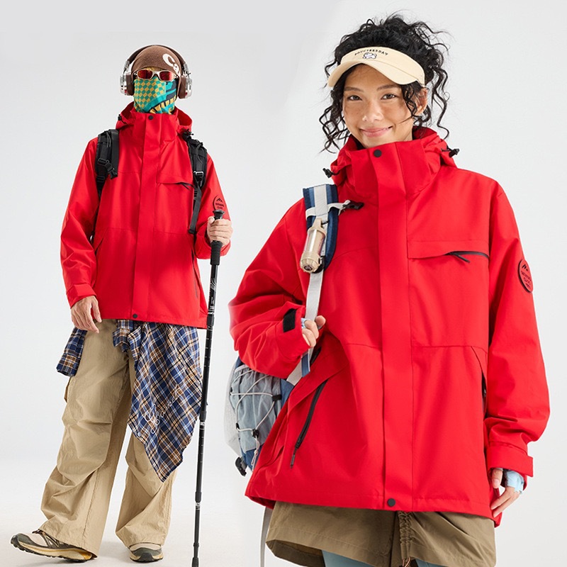 바람막이 재킷은 여성 등산복 아웃도어 등산복 폴라리스 안감 방풍 방수 3 합일 아우터 남성 맞춤 제작