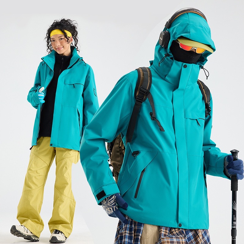 바람막이 재킷은 여성 등산복 아웃도어 등산복 폴라리스 안감 방풍 방수 3 합일 아우터 남성 맞춤 제작