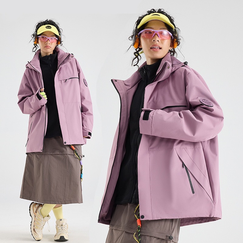 바람막이 재킷은 여성 등산복 아웃도어 등산복 폴라리스 안감 방풍 방수 3 합일 아우터 남성 맞춤 제작