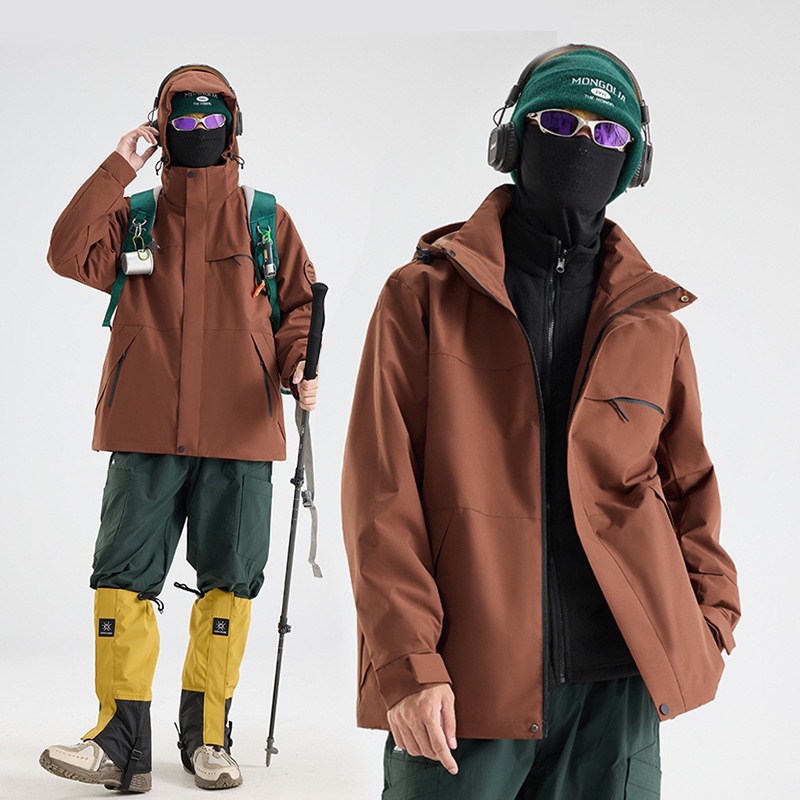바람막이 재킷은 여성 등산복 아웃도어 등산복 폴라리스 안감 방풍 방수 3 합일 아우터 남성 맞춤 제작