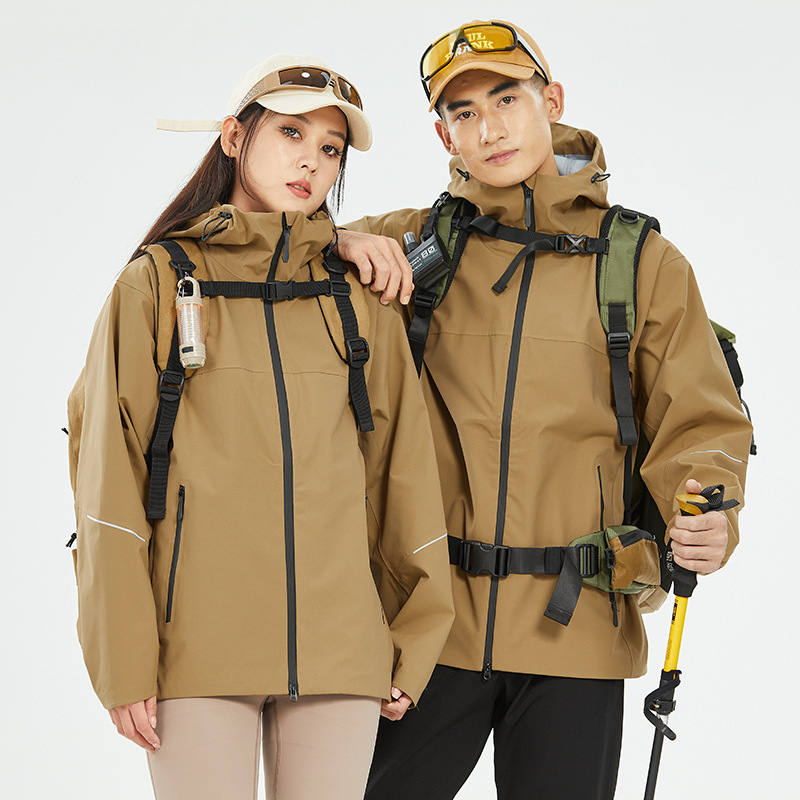 남녀 하드케이스 돌격복 gbt32614 폭우 방지 방수 통기 등산용 외투 등산복