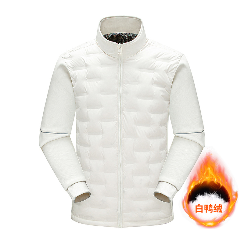 2025 신상 얇고 가벼운 패딩 점퍼 여자 가을겨울 커플 얇은 차이나 칼라에 두꺼운 그래핀 보온 점퍼 남자