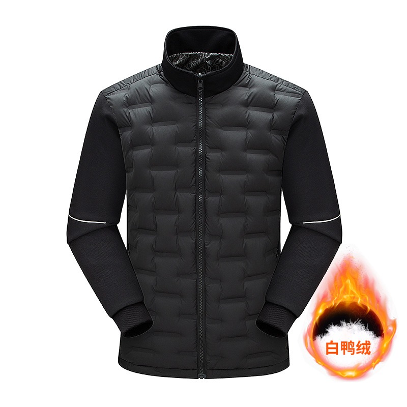 2025 신상 얇고 가벼운 패딩 점퍼 여자 가을겨울 커플 얇은 차이나 칼라에 두꺼운 그래핀 보온 점퍼 남자