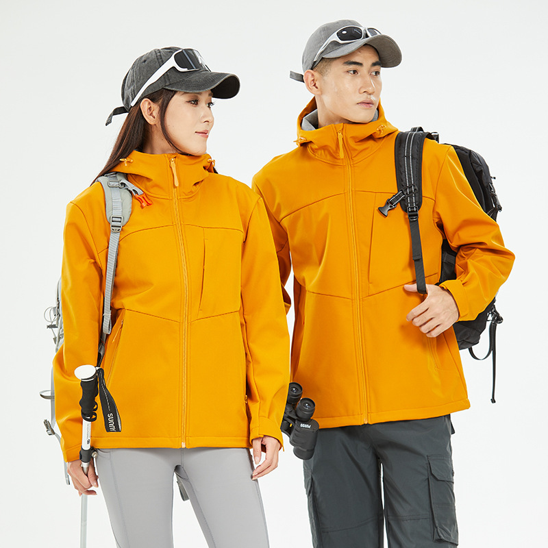 소프트 케이스 바람막이 여성 기모 두꺼운 홑겹 방수 외투 하이킹 라이딩복 등산복 남자