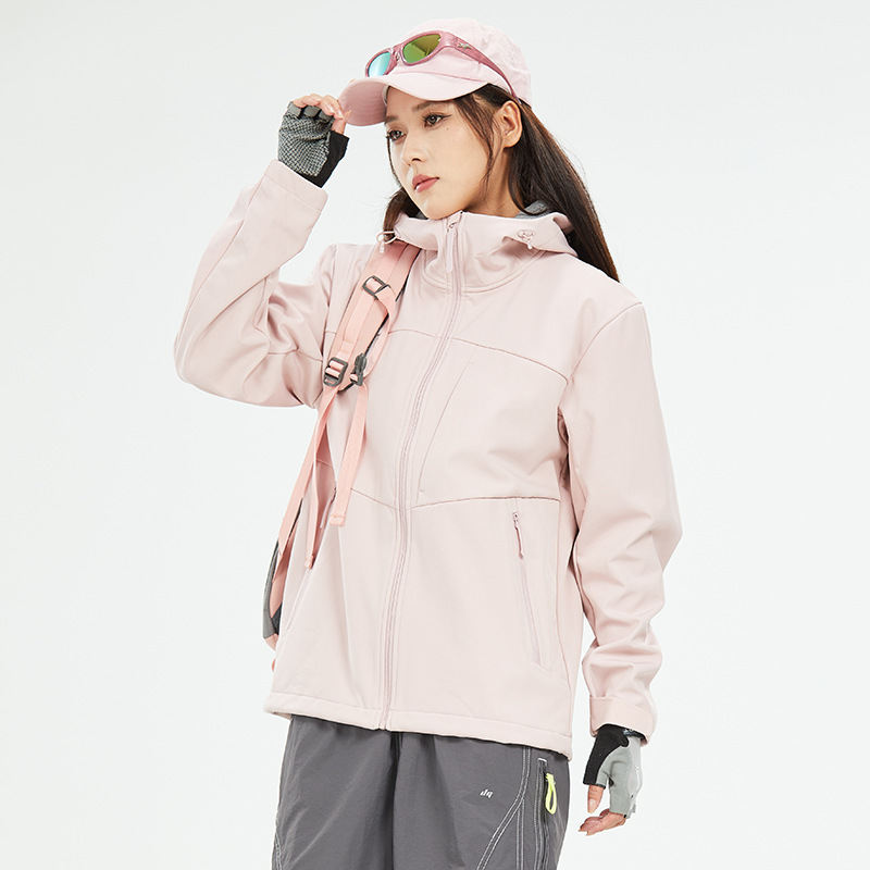 소프트 케이스 바람막이 여성 기모 두꺼운 홑겹 방수 외투 하이킹 라이딩복 등산복 남자