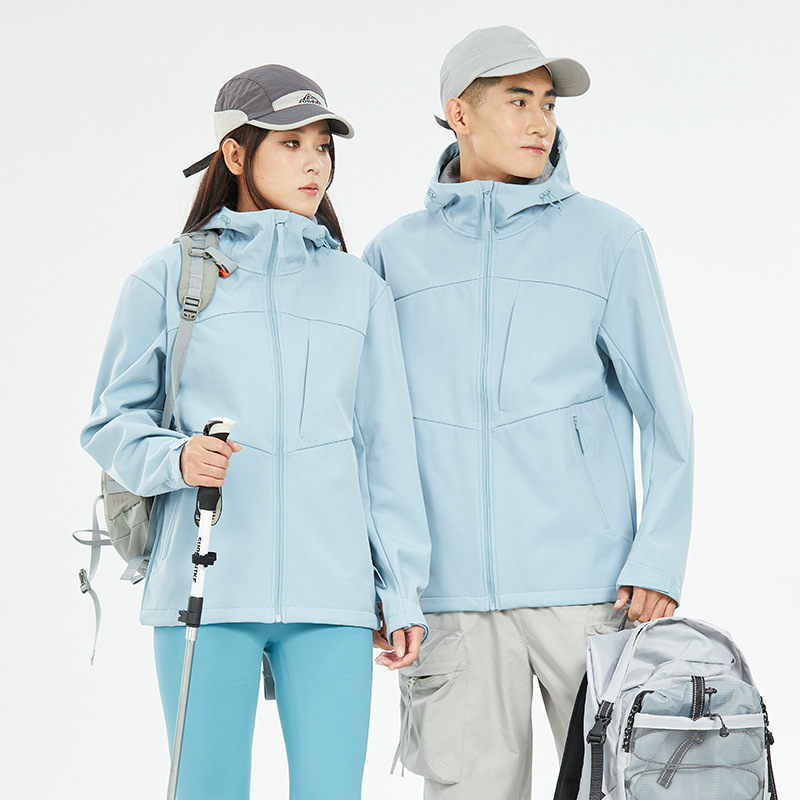소프트 케이스 바람막이 여성 기모 두꺼운 홑겹 방수 외투 하이킹 라이딩복 등산복 남자