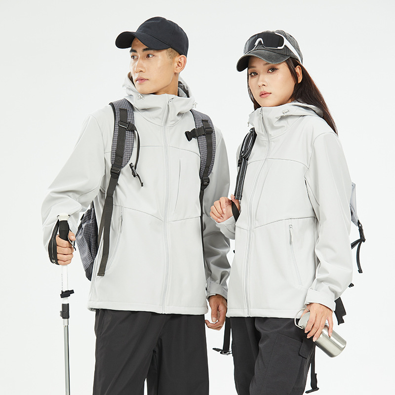소프트 케이스 바람막이 여성 기모 두꺼운 홑겹 방수 외투 하이킹 라이딩복 등산복 남자