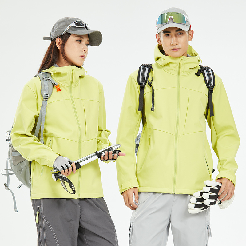 소프트 케이스 바람막이 여성 기모 두꺼운 홑겹 방수 외투 하이킹 라이딩복 등산복 남자