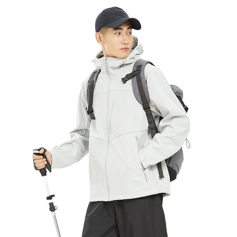 소프트 케이스 바람막이 여성 기모 두꺼운 홑겹 방수 외투 하이킹 라이딩복 등산복 남자