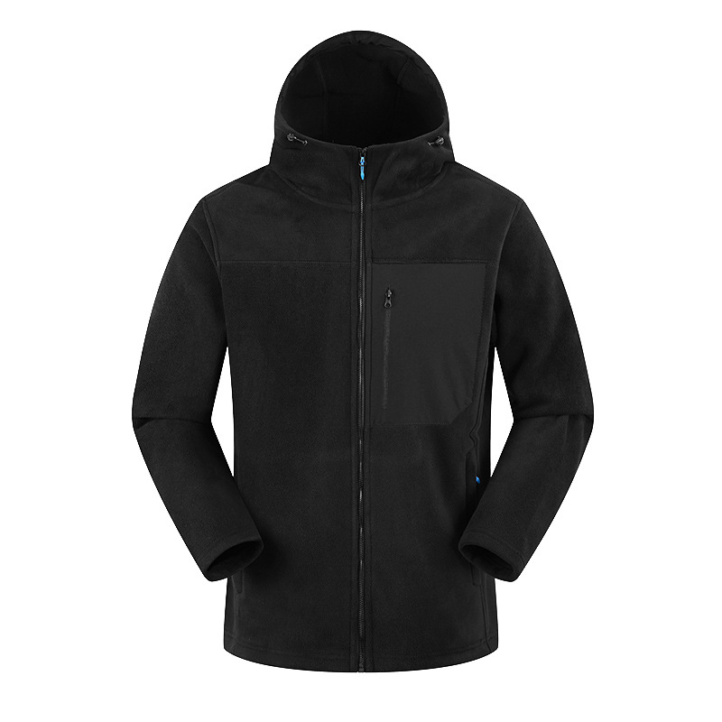 신상품 남성 폴딩 코트 남성 스탠드 칼라 후드 야외 스포츠웨어 털보 통근용 보온 보모