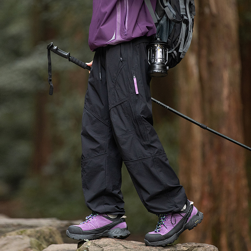 아메리칸 아웃도어 돌출 카고 남성용 가을 속건 살수 방지 등산 긴 바지 사이드 체인 스포츠 캐주얼 바지입니다