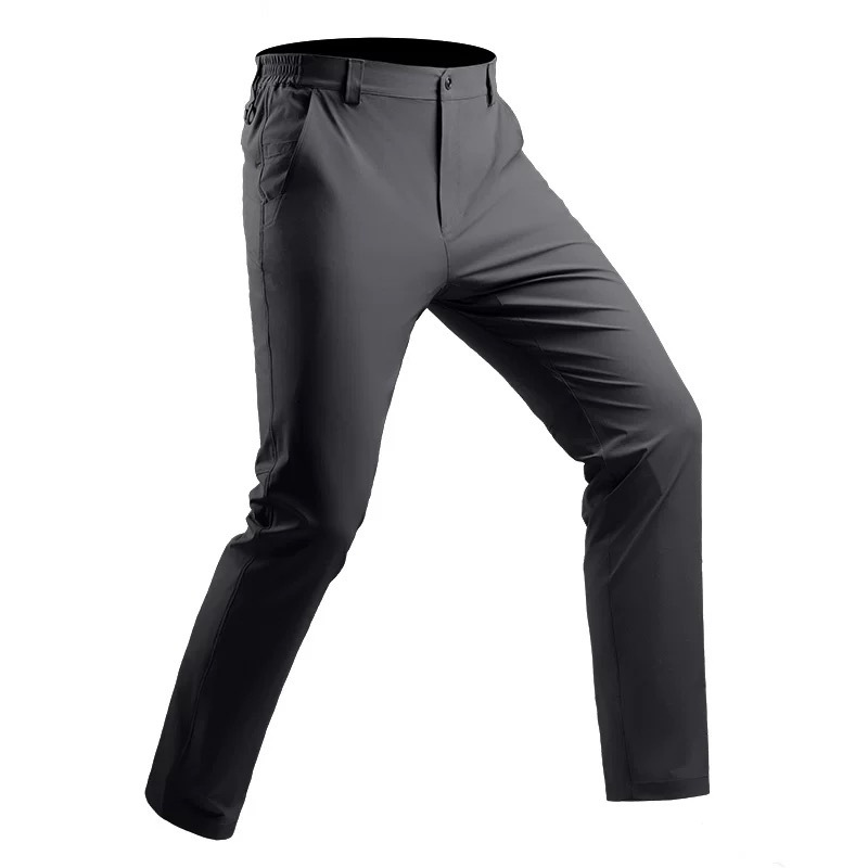 바람막이 바지 남성 실외 방수 소프트케이스 바지 기모 보온 통 캐주얼 통근 바지 맞춤 제작판 라지 사이즈