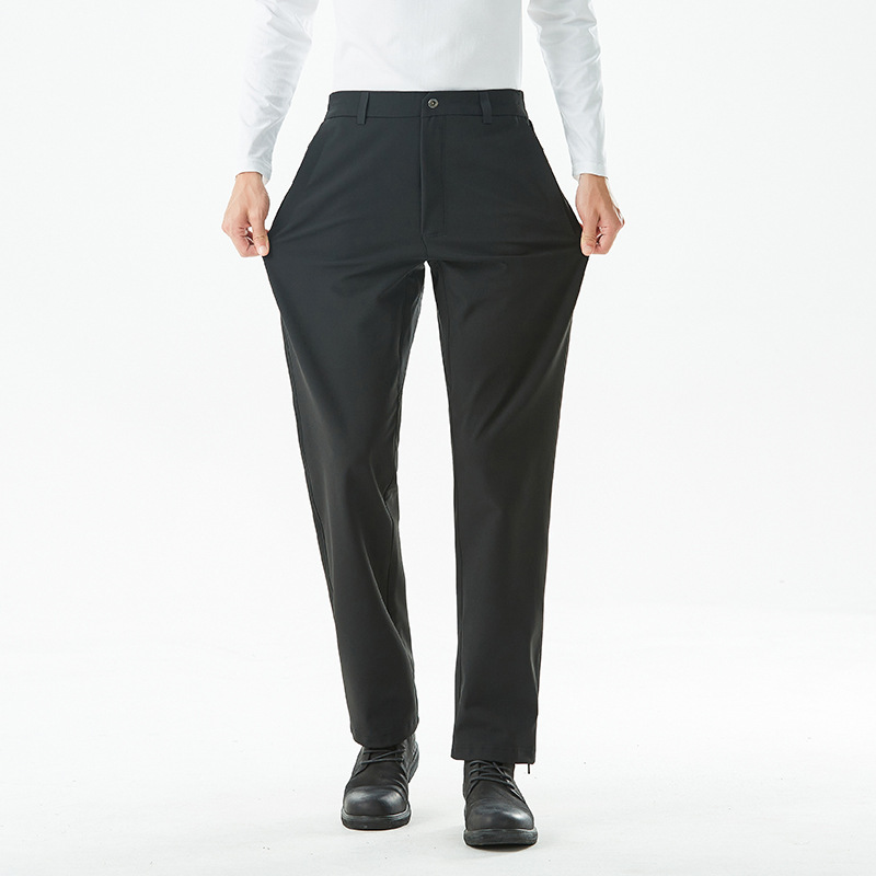 바람막이 바지 남성 실외 방수 소프트케이스 바지 기모 보온 통 캐주얼 통근 바지 맞춤 제작판 라지 사이즈