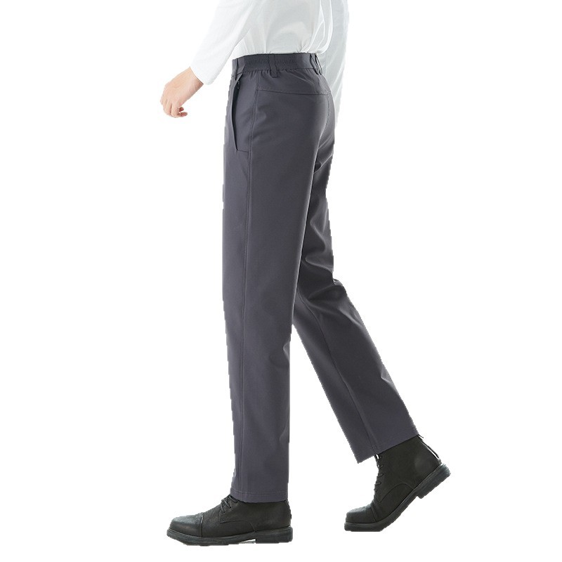 바람막이 바지 남성 실외 방수 소프트케이스 바지 기모 보온 통 캐주얼 통근 바지 맞춤 제작판 라지 사이즈