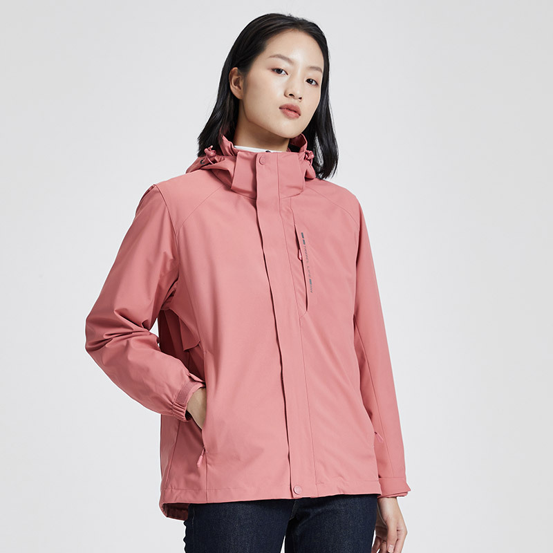 품질 3 피스 다운 바람막이 남성용 방수 방풍 투피스 아우터 여성용 방한 아우터 커스텀 로고