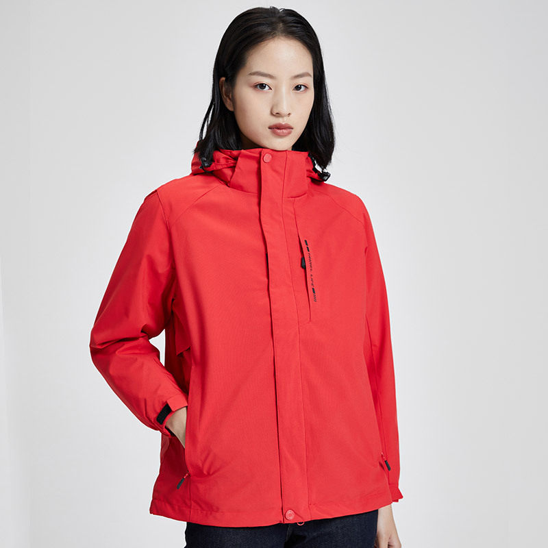 품질 3 피스 다운 바람막이 남성용 방수 방풍 투피스 아우터 여성용 방한 아우터 커스텀 로고