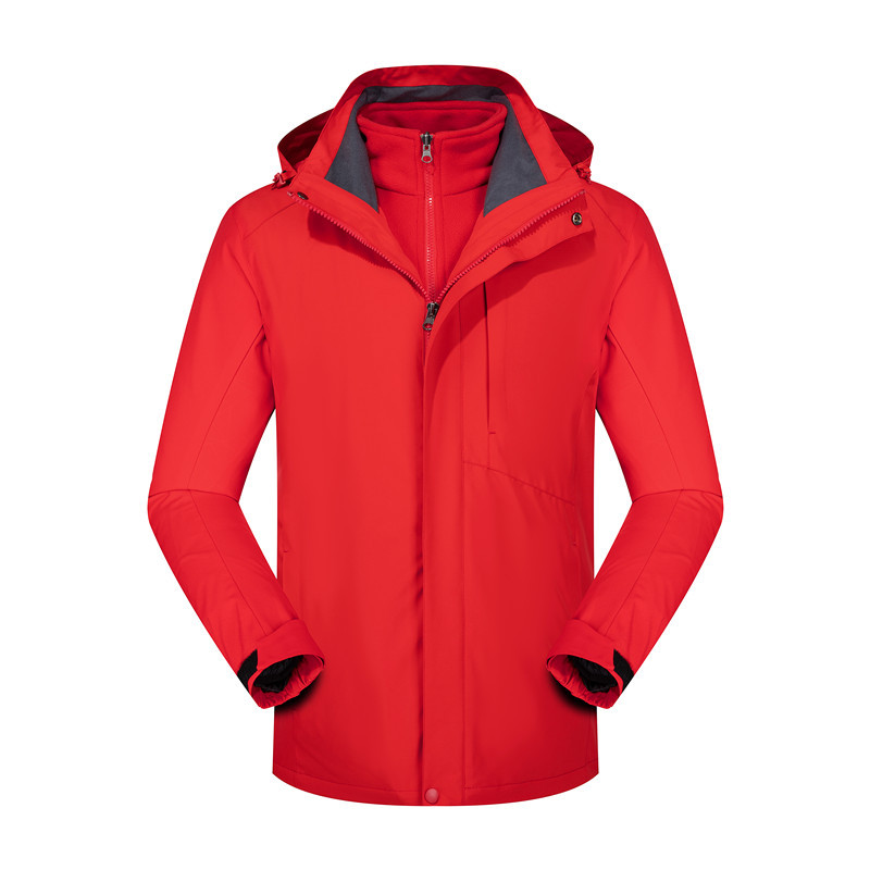 클래식한 아웃도어 3 종 1 종 바람막이 재킷은 남성은 방수 및 보온, 탈부착 등산복, 여성은 작업복 맞춤 로고