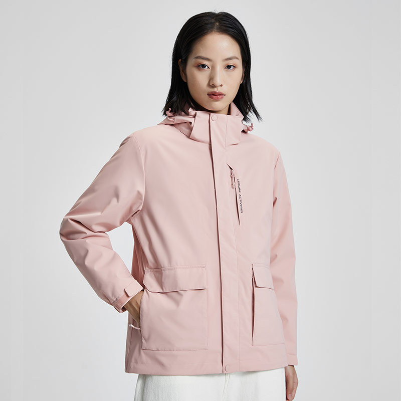 3 통합 다운 바람막이 재킷 남성은 방수, 방풍, 보온 여행 재킷 여성은 큰 포켓 작업복 주문 제작 로고