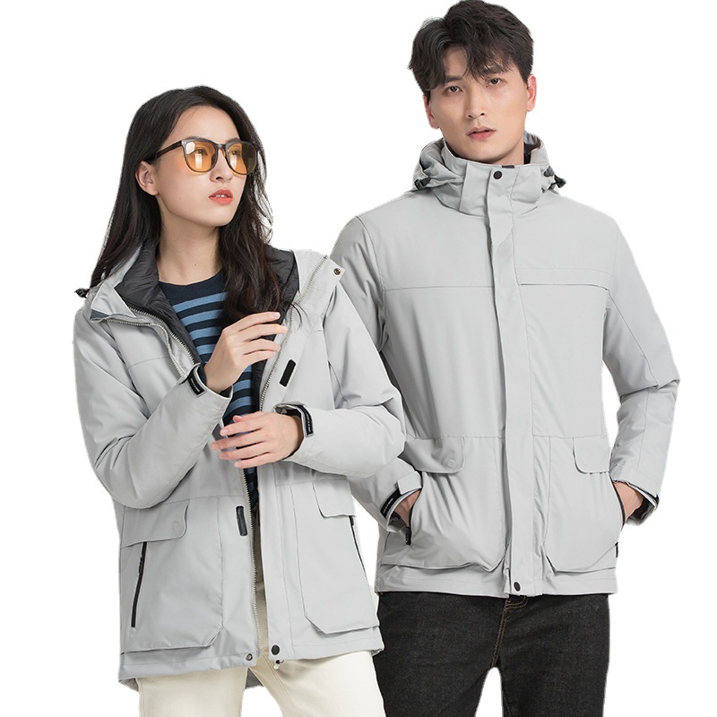 트리플다운 바람막이 남성은 방수 방한 그래핀 야상 여성 오리털 비즈니스 점퍼 커스텀 로고