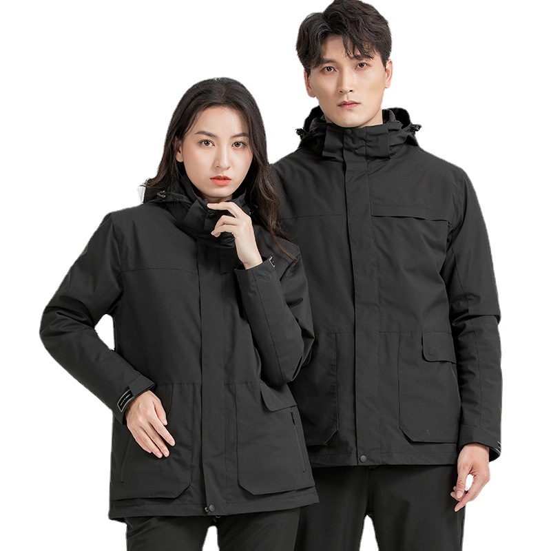 트리플다운 바람막이 남성은 방수 방한 그래핀 야상 여성 오리털 비즈니스 점퍼 커스텀 로고