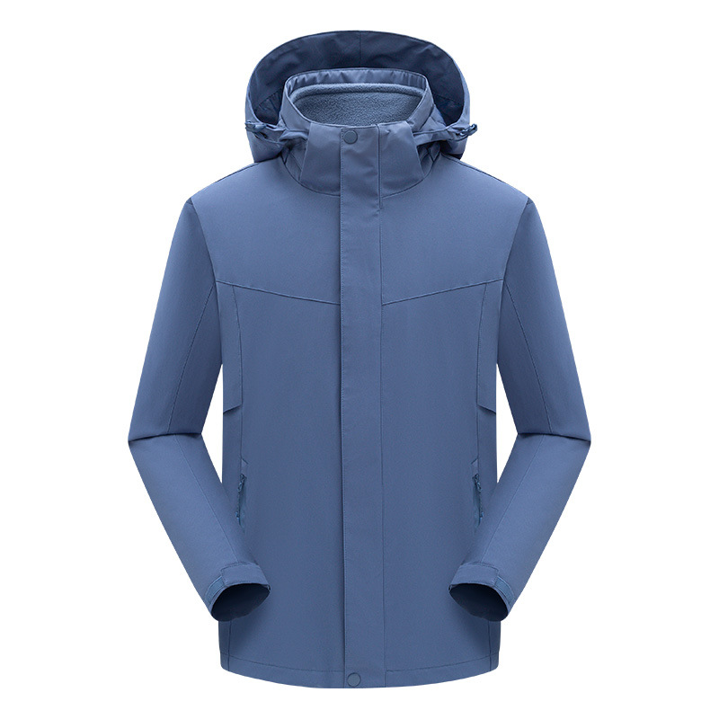 남성용 방수 방오 보온 아우터 투피스 여성용 실버 폭스 털로 만든 트렌치코트 주문 제작 로고