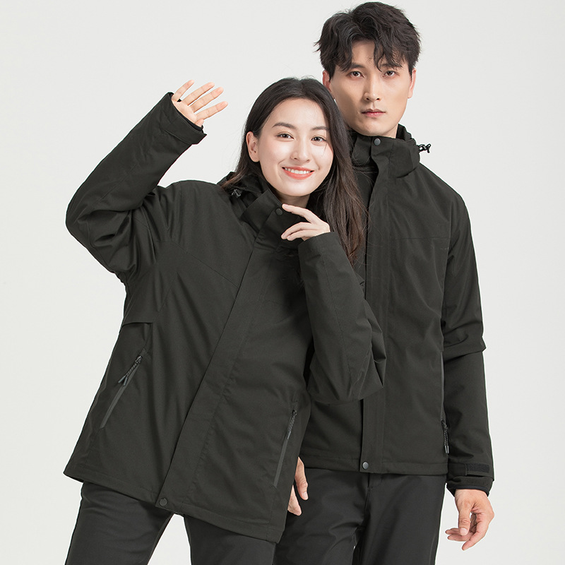 남성용 방수 방오 보온 아우터 투피스 여성용 실버 폭스 털로 만든 트렌치코트 주문 제작 로고