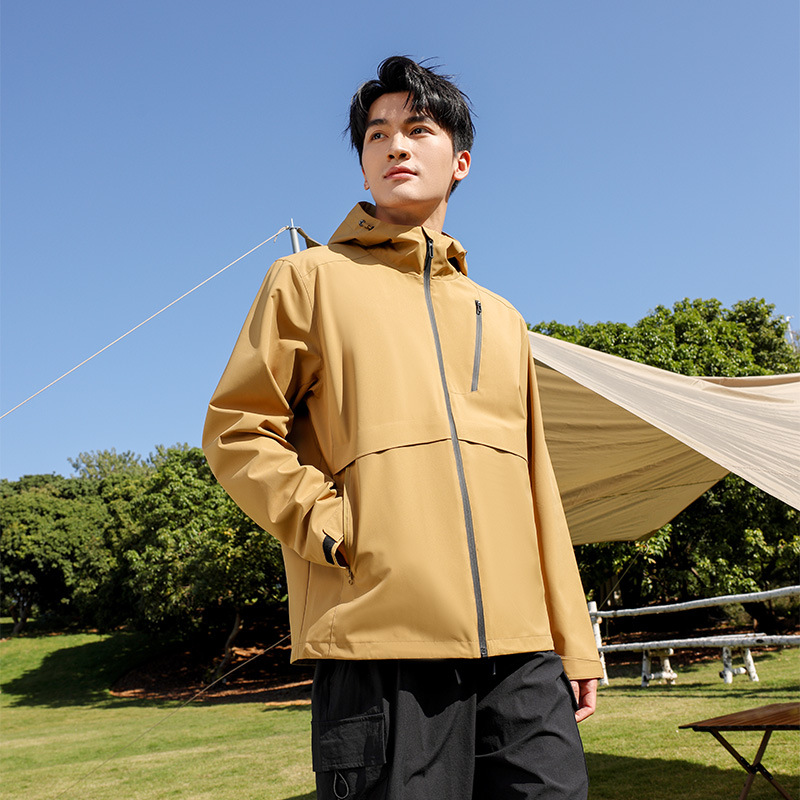 고품질 싱글 바람막이 재킷 남성용 봄 방풍 방수 여성용 후드 통근 캐주얼 트렌치코트 방수 방수 브랜드