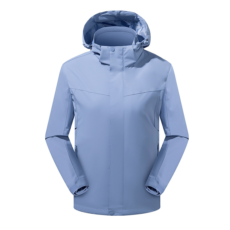 남성용 삼합일 바람막이옷 보온성 오일오염 방지 실버폭스 벨벳 재킷 여성 야외복 맞춤 로고