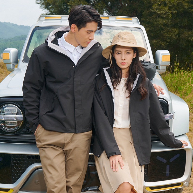 gb32614 방수 바람막이 슈트 남성 3 통합 탈부착 아웃도어 슈트 커스텀 로고